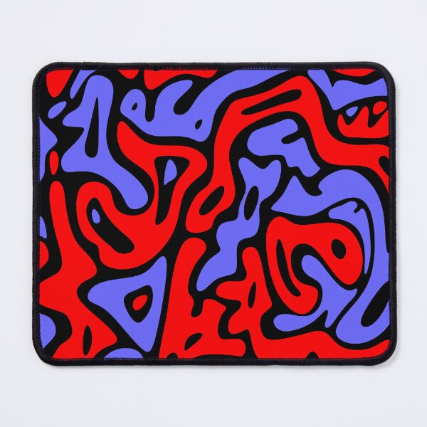 Item preview, Abstract | Black Blue and Red | Pop Art designed and sold by williamcuccio.