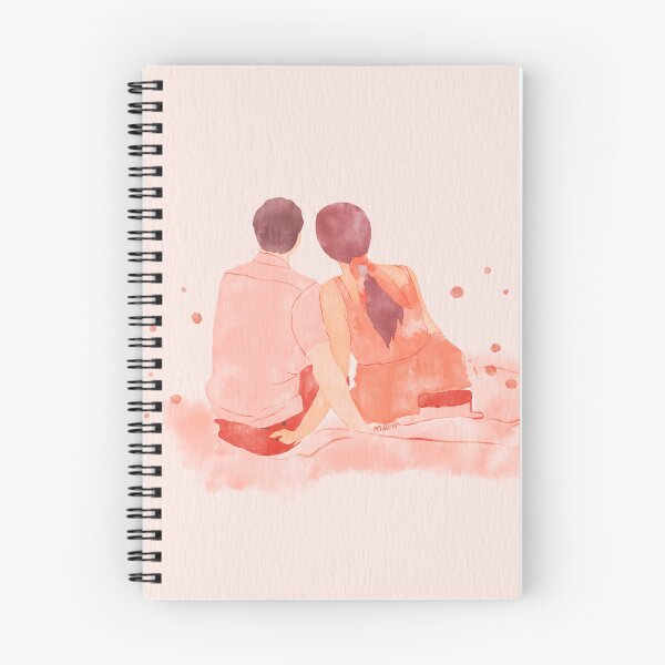 Artikelvorschau, Paar entspannende Aquarell-Illustration entworfen und verkauft von NAYANA S KUMAR.