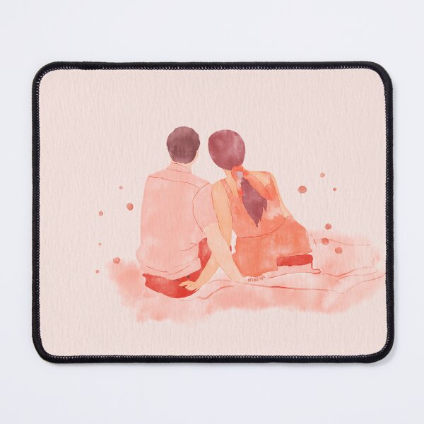 Item preview, Couple Relaxing Watercolor Illustration  designed and sold by NAYANA S KUMAR.