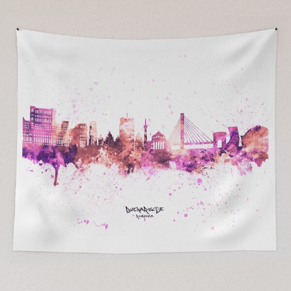 Item preview, Bucharest Romania Skyline designed and sold by ArtPrints.