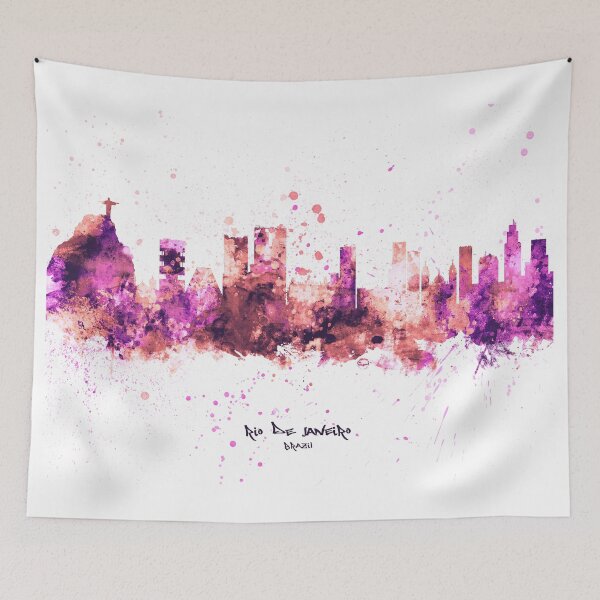Item preview, Rio de Janeiro Brazil Skyline designed and sold by ArtPrints.