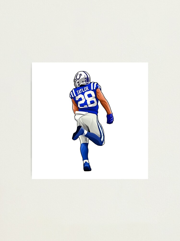 Jonathan Taylor Indianapolis Colts 27 x 39 Framed Art Jersey Print