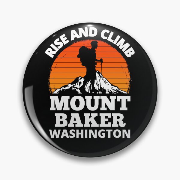 Item preview, Rise And Climb Mount Baker Washington Vintage Mountain Climbing designed and sold by RGRamsey.