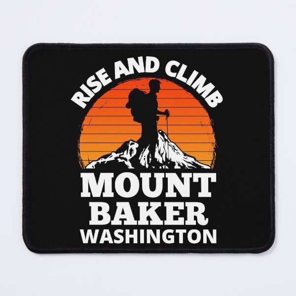 Item preview, Rise And Climb Mount Baker Washington Vintage Mountain Climbing designed and sold by RGRamsey.