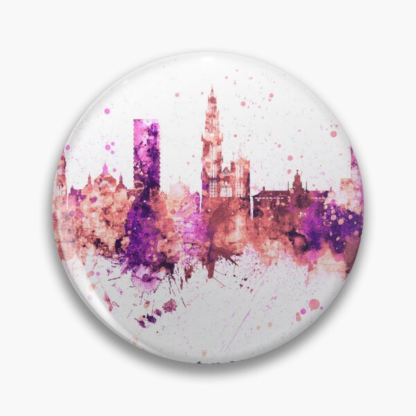 Item preview, Antwerp Belgium Skyline designed and sold by ArtPrints.