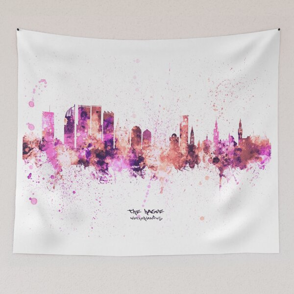 Item preview, The Hague Netherlands Skyline designed and sold by ArtPrints.