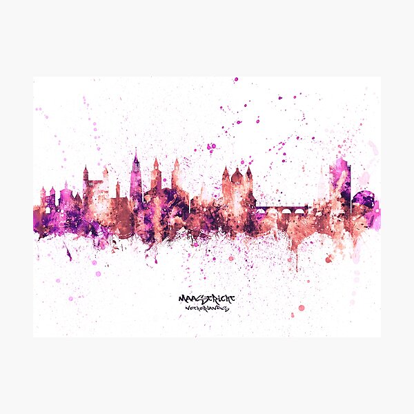 Item preview, Maastricht The Netherlands Skyline designed and sold by ArtPrints.