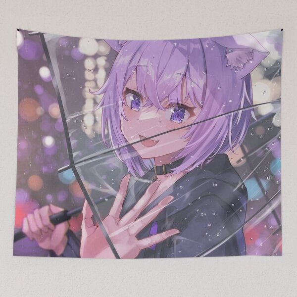 Item preview, Cute Onigiri under the rain || Okayu  designed and sold by AszaAri.