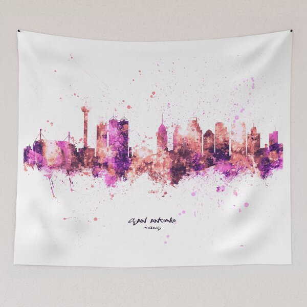 Artikelvorschau, San Antonio Texas Skyline entworfen und verkauft von ArtPrints.