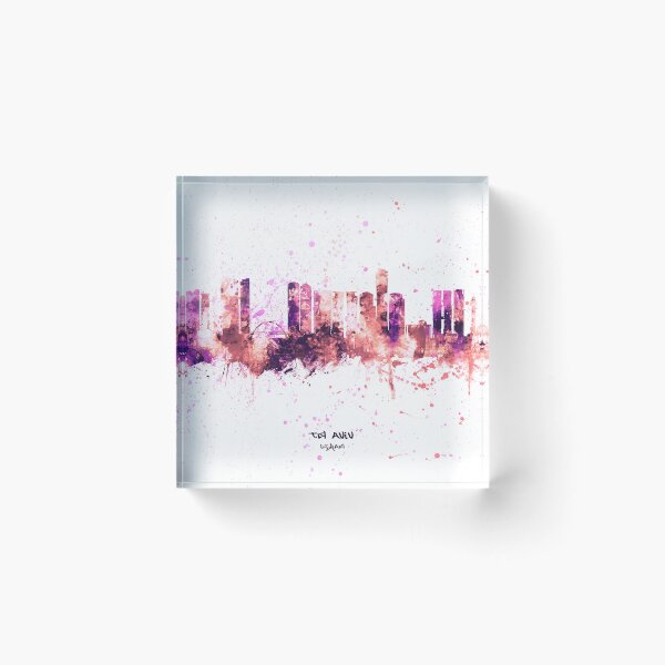 Item preview, Tel Aviv Israel Skyline designed and sold by ArtPrints.