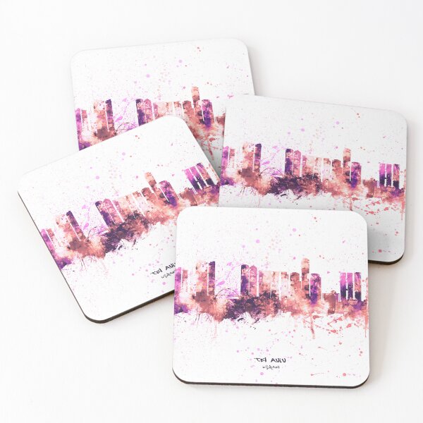 Item preview, Tel Aviv Israel Skyline designed and sold by ArtPrints.