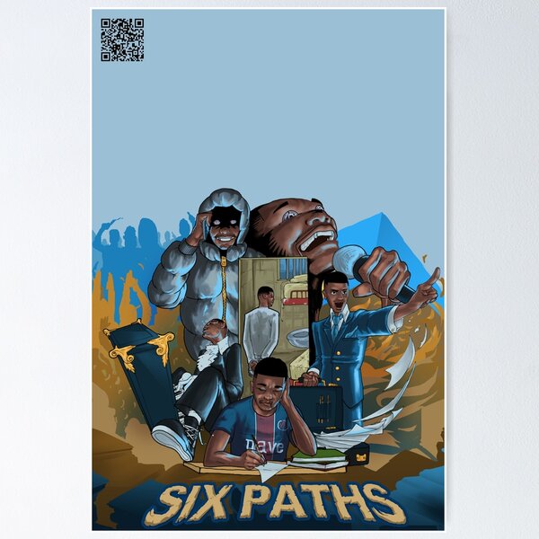 Item preview, Portada del álbum de Dave Six Paths con código QR extendido designed and sold by aaaxrrr.