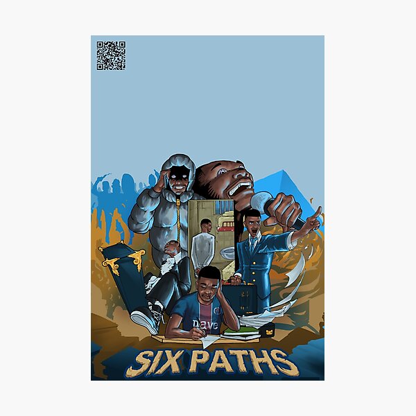 Item preview, Dave six paths album cover with qr code extended designed and sold by aaaxrrr.