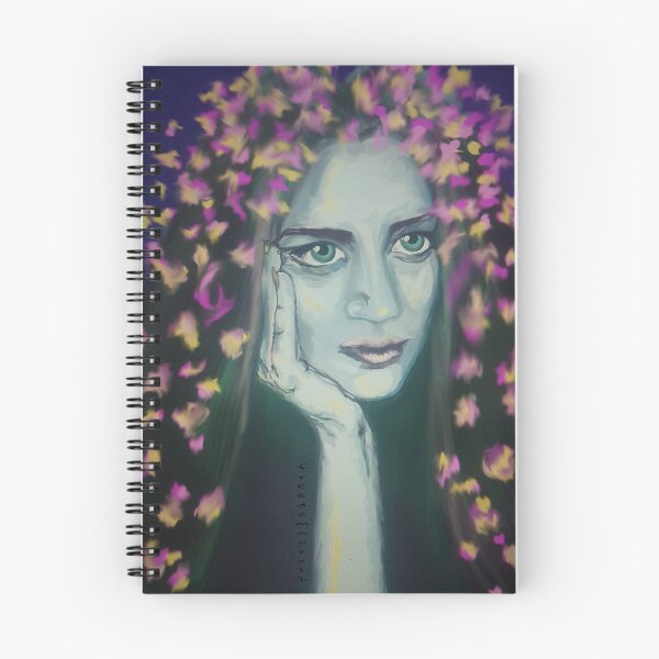 Item preview, Contemplation,  butterflies,  flowers, spring, purple, colorful, original artwor, illustration,  designed and sold by Freedomworx.