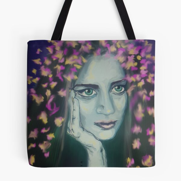 Item preview, Contemplation,  butterflies,  flowers, spring, purple, colorful, original artwor, illustration,  designed and sold by Freedomworx.