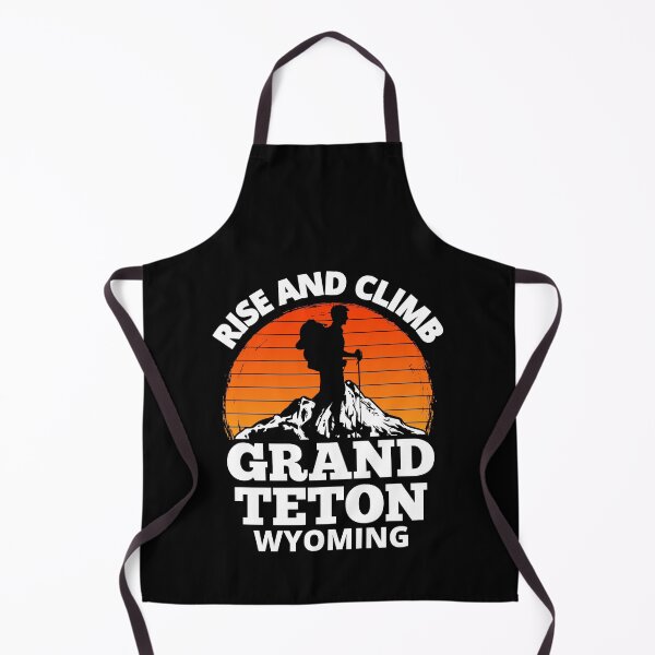 Item preview, Rise And Climb Grand Teton Wyoming Vintage Mountain Climbing designed and sold by RGRamsey.