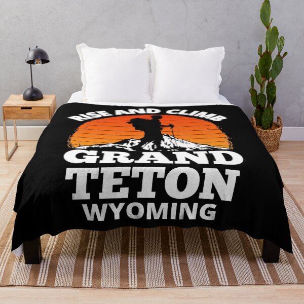 Item preview, Rise And Climb Grand Teton Wyoming Vintage Mountain Climbing designed and sold by RGRamsey.