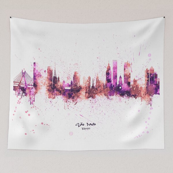Item preview, São Paulo Skyline Brazil designed and sold by ArtPrints.