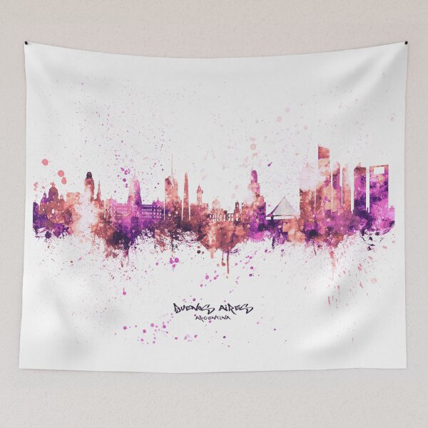 Item preview, Buenos Aires Argentina Skyline designed and sold by ArtPrints.