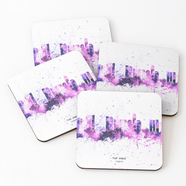 Item preview, Tel Aviv Israel Skyline designed and sold by ArtPrints.