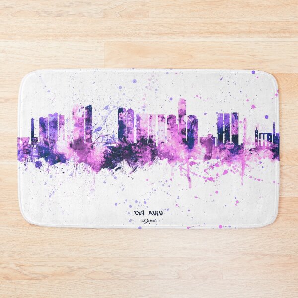 Item preview, Tel Aviv Israel Skyline designed and sold by ArtPrints.