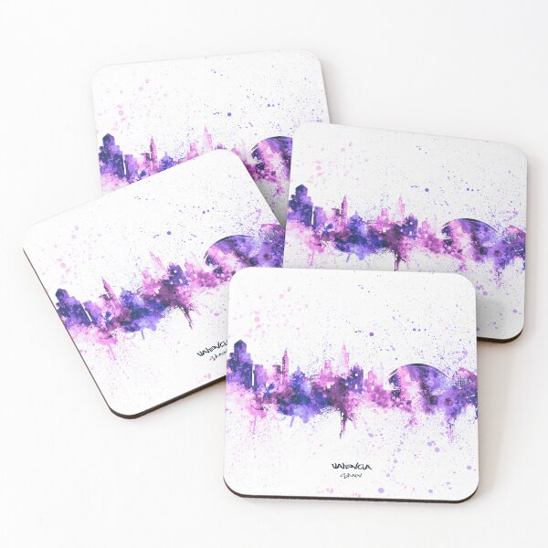 Item preview, Valencia Spain Skyline designed and sold by ArtPrints.