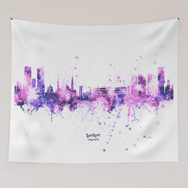 Item preview, Beirut Lebanon Skyline designed and sold by ArtPrints.