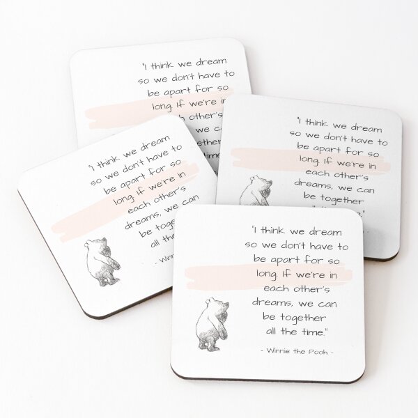 Item preview, I Think We Dream Winnie the Pooh QUote designed and sold by debjaynedesign.