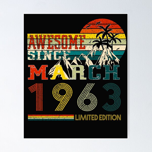 Item preview, Birthday Decoration Vintage March 1963 Gifts  designed and sold by Niknak 78.