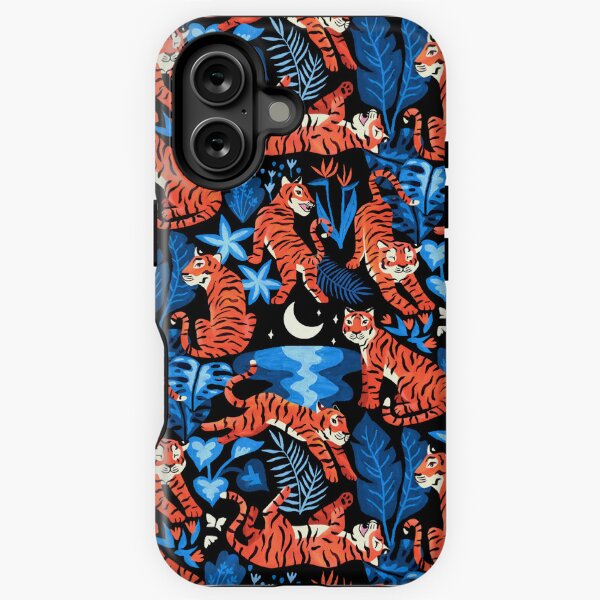 Vista previa del artículo con la obra «Año del tigre de agua - Selva azul de medianoche», diseñado y vendido por TigaTiga.