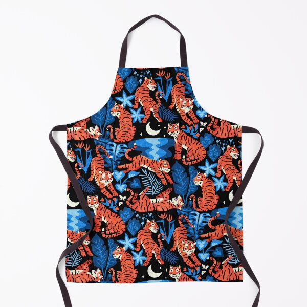 Item preview, Year of the Water Tiger - Midnight Blue Jungle designed and sold by TigaTiga.