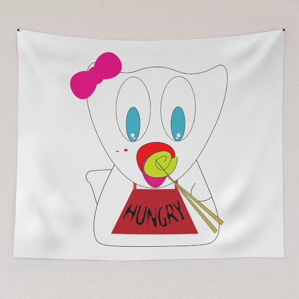 Item preview, hungry ghost  02 owl funny hungry girl ghost  designed and sold by AZEM-ST.