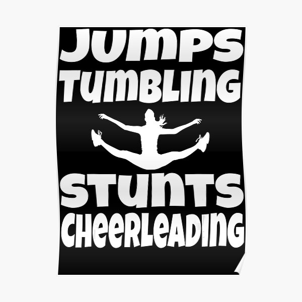 "Cheerleading Sprüche Cheerleader Stuff Cheer Squad" Poster von