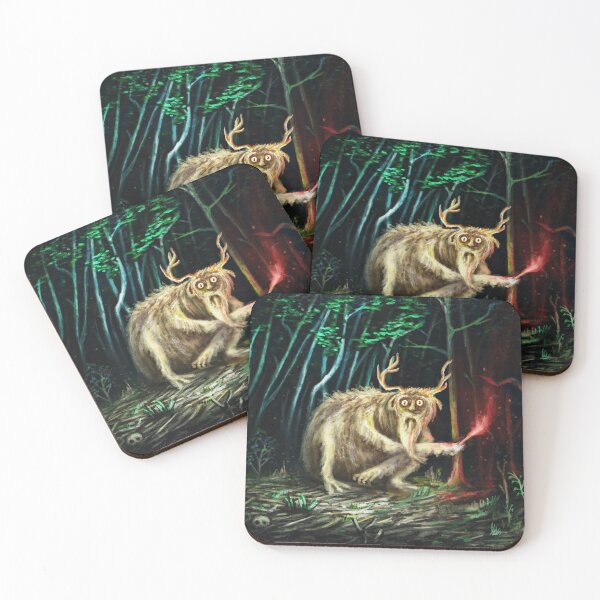 Item preview, Leshy Slavic Mythology Dark Forest Digital Painting designed and sold by TAGartShop.