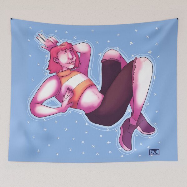 Item preview, pink demon designed and sold by Drawingsnake.