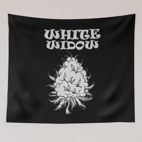 Item preview, White Widow Label Weed Strain Marijuana Package Design designed and sold by DabGraphic.