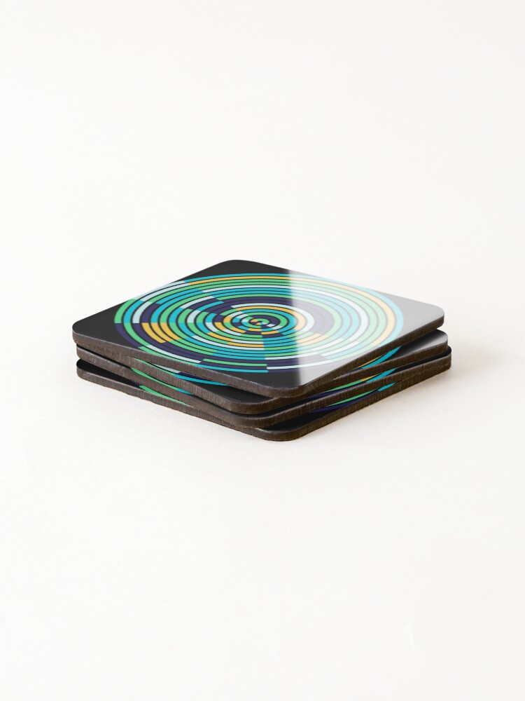 Thumbnail 4 of 5, Coasters (Set of 4), Arcs 11 designed and sold by genpythonart.