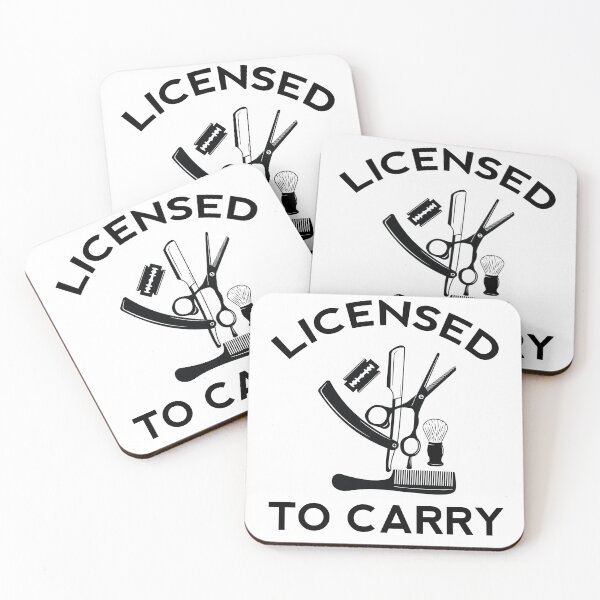 Item preview, Licensed to Carry Barber Hairdresser designed and sold by Blok45.