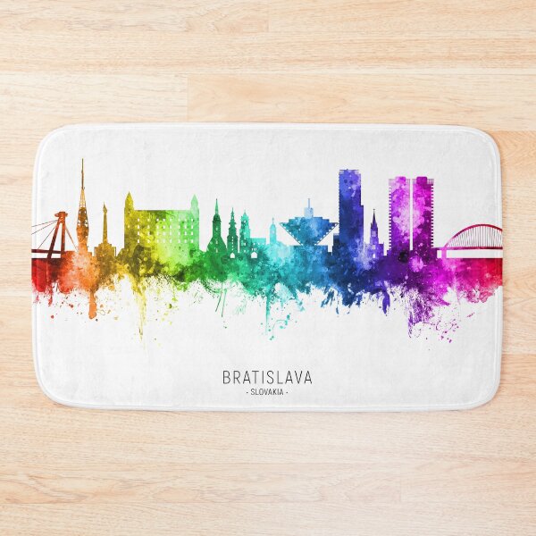 Item preview, Bratislava Slovakia Skyline designed and sold by ArtPrints.