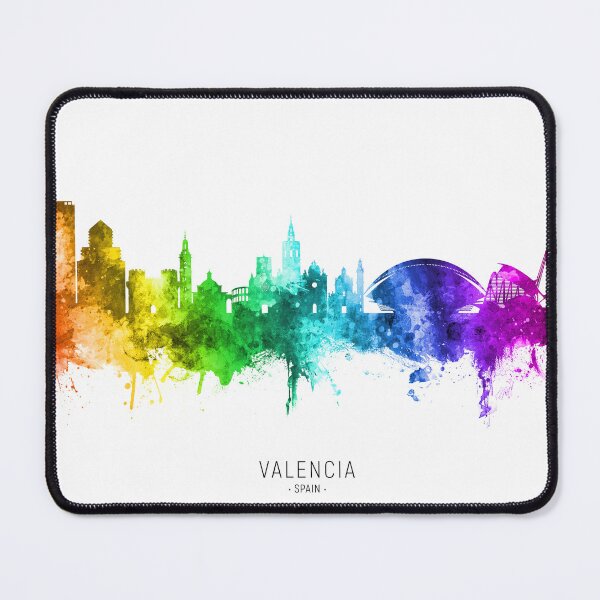 Item preview, Valencia Spain Skyline designed and sold by ArtPrints.