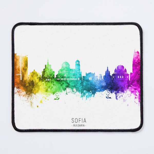 Item preview, Sofia Bulgaria Skyline designed and sold by ArtPrints.