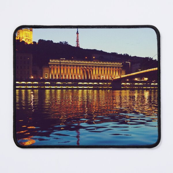Item preview, Serene Cityscape in Lyon at Evening - Travel Photography in France designed and sold by CarolinaReina.