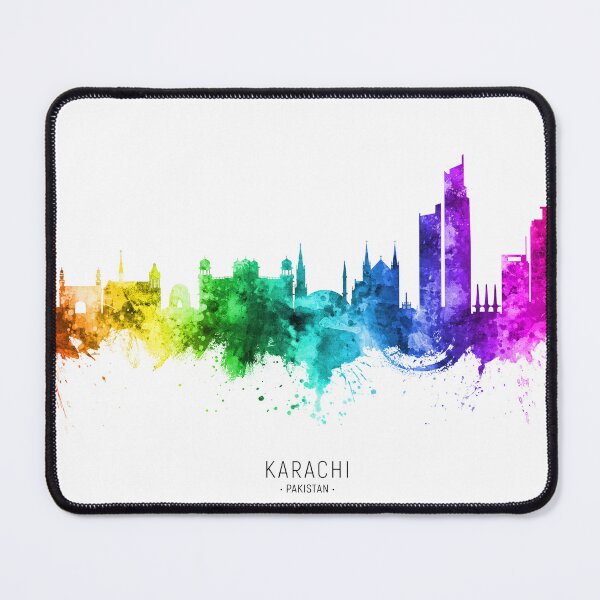 Item preview, Karachi Pakistan Skyline designed and sold by ArtPrints.