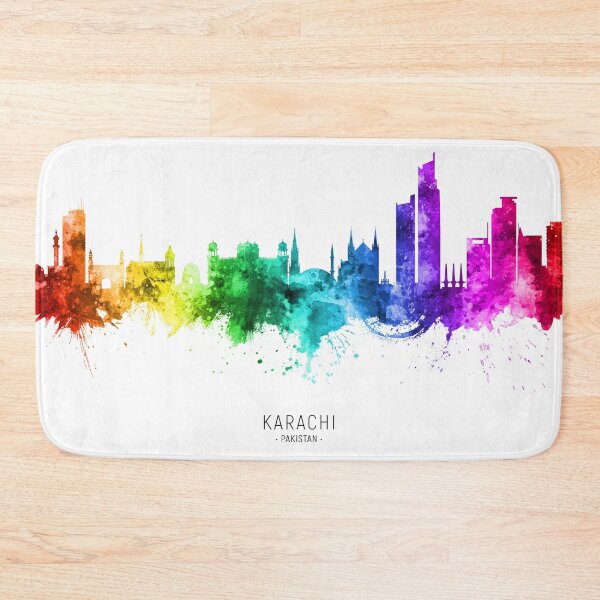 Item preview, Karachi Pakistan Skyline designed and sold by ArtPrints.