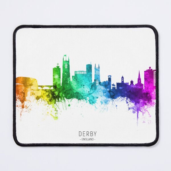 Artikelvorschau, Derby England Skyline entworfen und verkauft von ArtPrints.