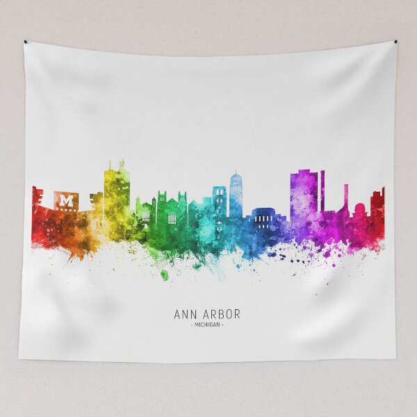Item preview, Ann Arbor Michigan Skyline designed and sold by ArtPrints.