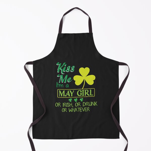 Aperçu de l'œuvre Embrasse-moi, je suis une fille de mai ou irlandaise ou ivre ou quoi que ce soit T-shirt manches longues créée et vendue par JakariEzer.
