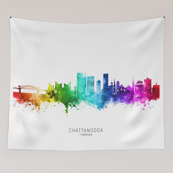 Item preview, Chattanooga Tennessee Skyline designed and sold by ArtPrints.