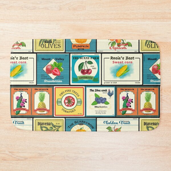 Item preview, Vintage canned goods-Fruit labels designed and sold by Katerina Mitkova Kirilova.