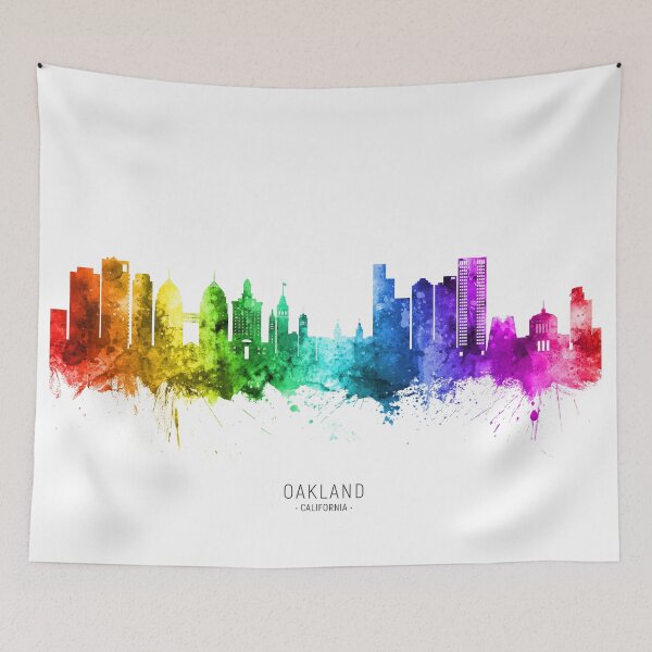 Item preview, Oakland California Skyline designed and sold by ArtPrints.